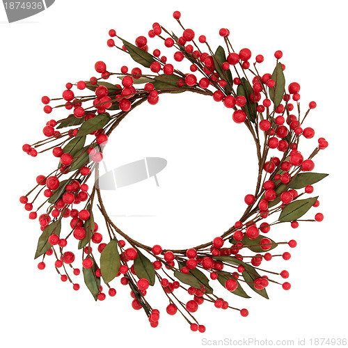 Image of Red Bauble Wreath