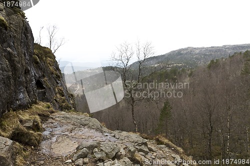 Image of small plateau in the mountains of norway