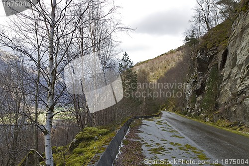 Image of run-down road in rural landscape