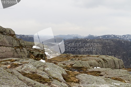 Image of rough landscape in the mountains of norway