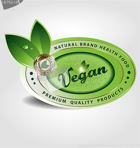 Image of Vegan  label/sticker/emblem/icon