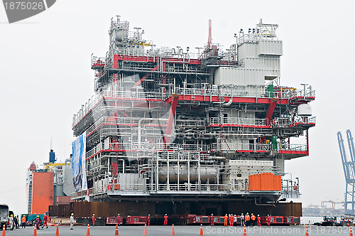 Image of Shipment of oil rig module from Thailand to Norway