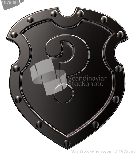 Image of shield with question mark