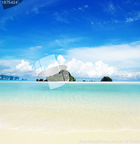 Image of beach and tropical sea