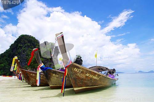 Image of  boats in Andaman Sea