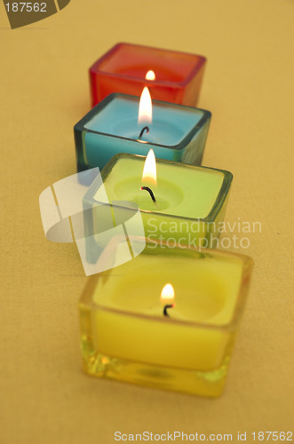 Image of Colourful candles