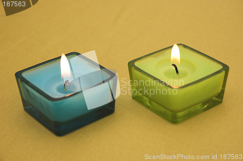 Image of Colourful candles