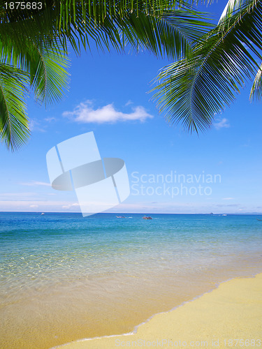 Image of beach and tropical sea