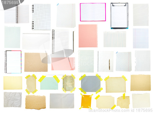 Image of collection of old note paper