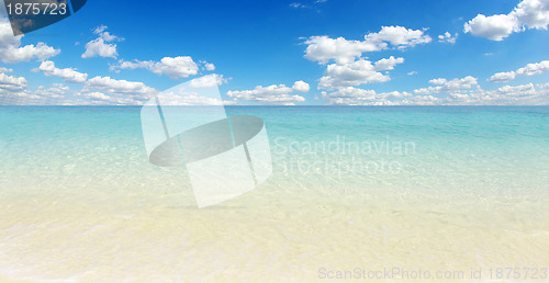 Image of beach and tropical sea