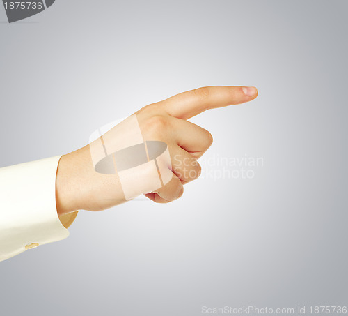 Image of hand touching