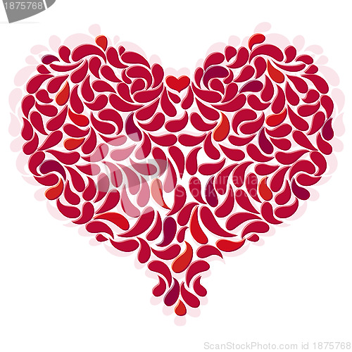 Image of Large red romantic heart