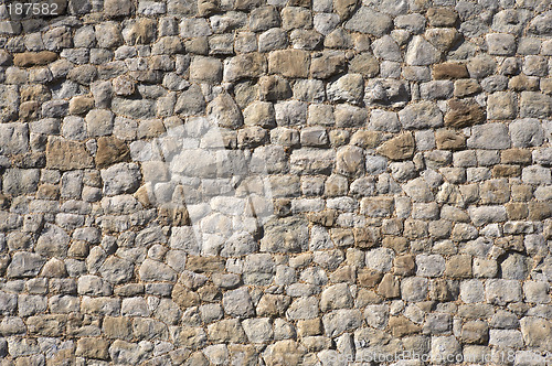 Image of detail of a stone wall