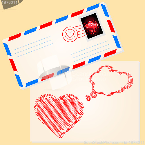 Image of Love letter for valentine's day
