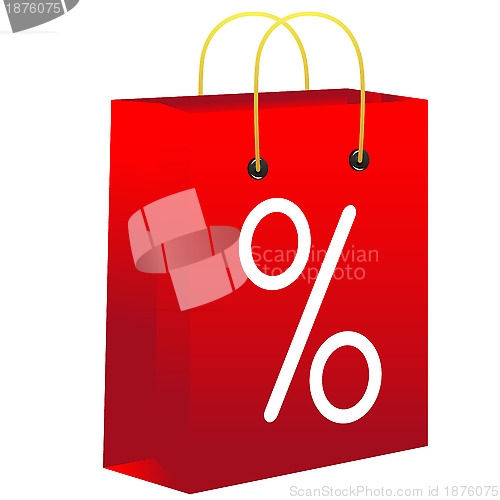 Image of Red shopping bag 