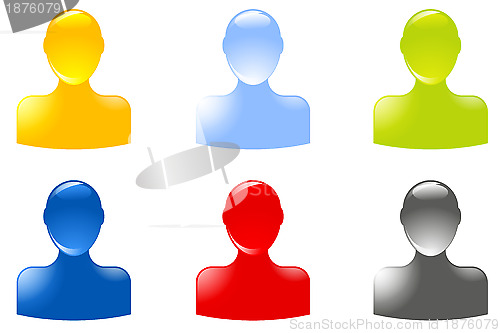Image of Buddy icon set for web