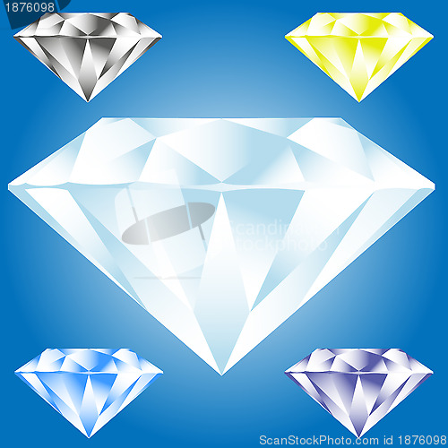 Image of Vector illustration of diamond icon