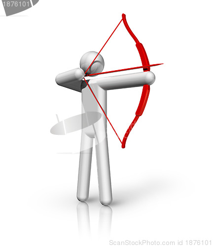 Image of Archery 3D symbol
