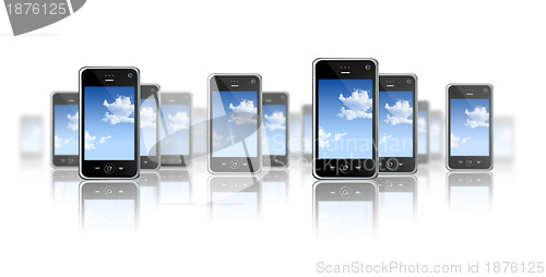 Image of mobile phones