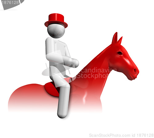 Image of Equestrian Dressage 3D symbol