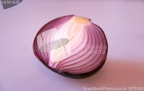 Image of red onion slice