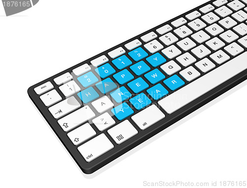 Image of New year 2012 computer keyboard