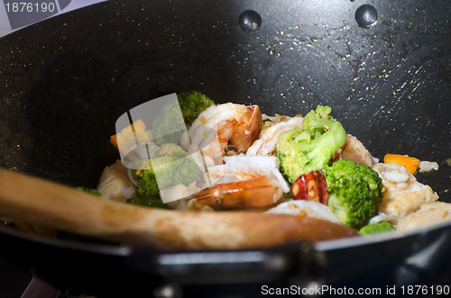 Image of Vegetables and Shrimp