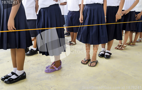 Image of Standing in Line