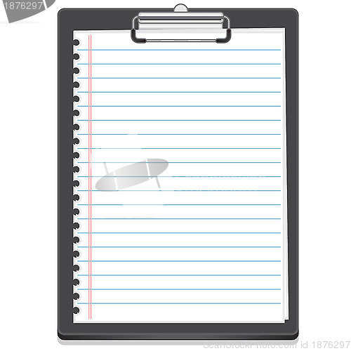 Image of Clipboard icon with paper