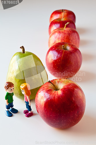 Image of Girl and Boy Discussing Healthy Nutrition