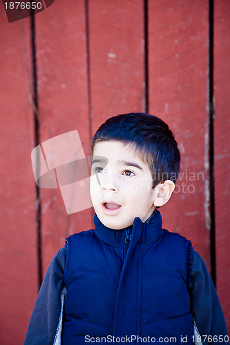 Image of Surprised Little Boy