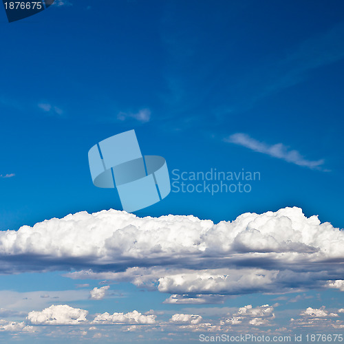 Image of Blue Sky with White Clouds