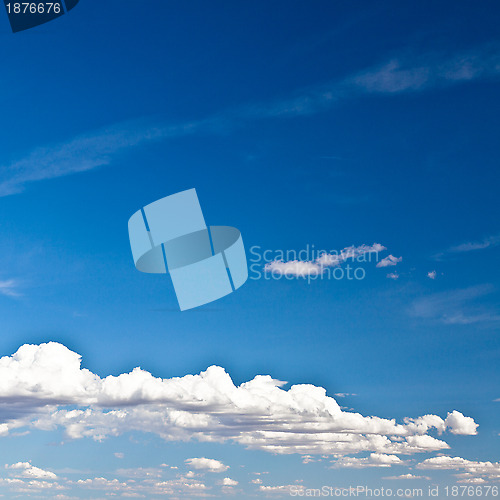 Image of Blue Sky with White Clouds