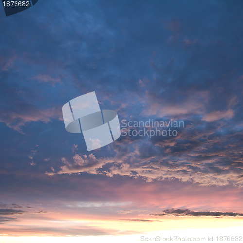 Image of Sky and Clounds after Sunset