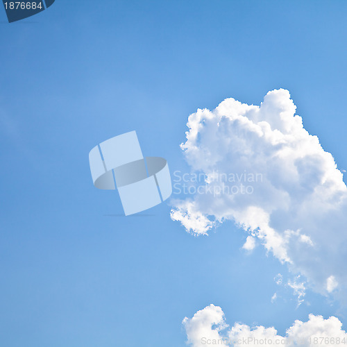 Image of Blue Sky with White Clouds