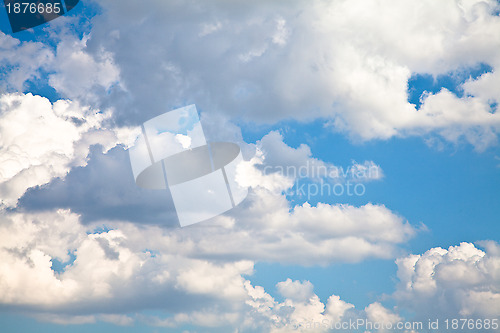 Image of Blue Sky with White Clouds