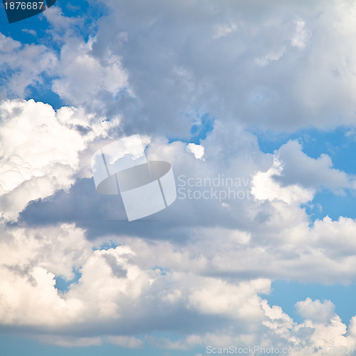 Image of Blue Sky with White Clouds