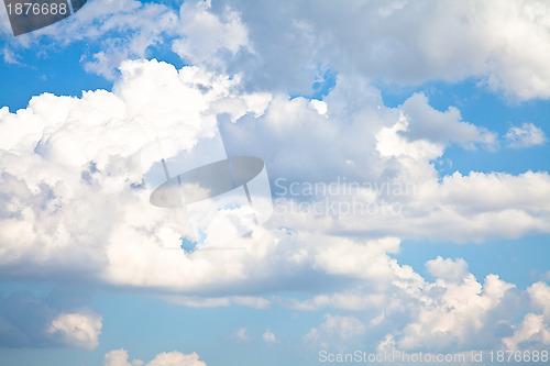 Image of Blue Sky with White Clouds