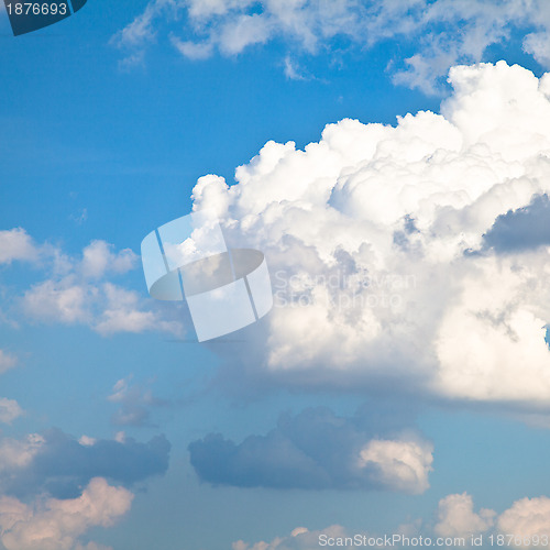 Image of Blue Sky with White Clouds