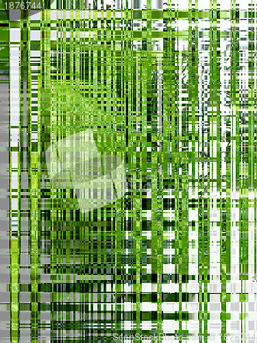 Image of Green and white background of shining strips