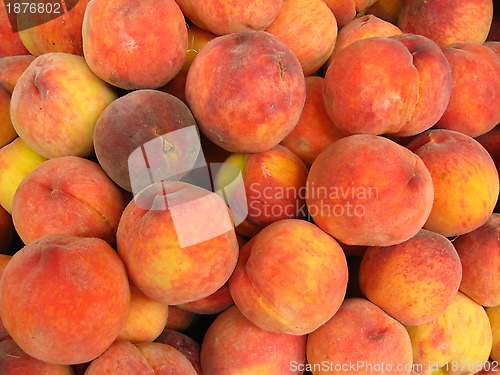 Image of Many bright tasty peaches