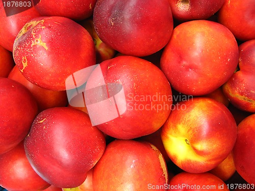 Image of a lot of red nectarines