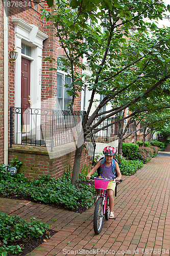 Image of Kids Biking to School