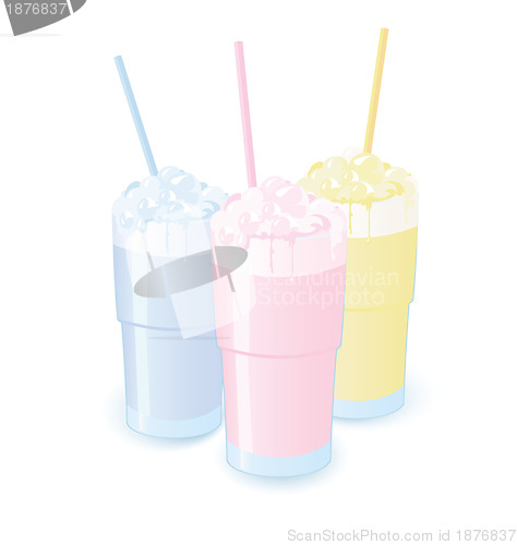 Image of Milkshakes Raster illustration