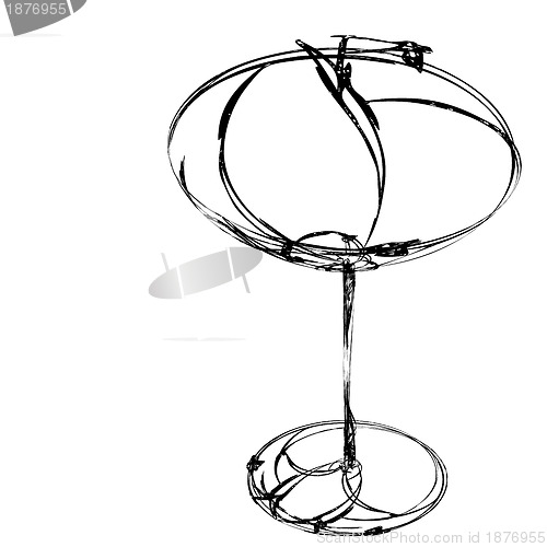Image of stylized wine glass for fault