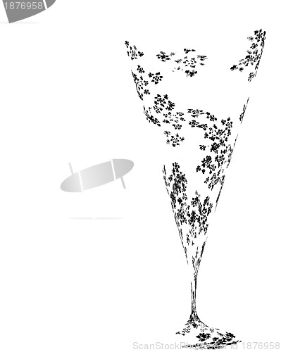 Image of stylized wine glass for fault