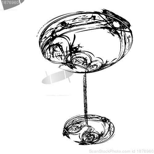Image of stylized wine glass for fault