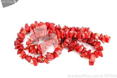 Image of red coral necklace