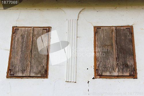 Image of windows of old house
