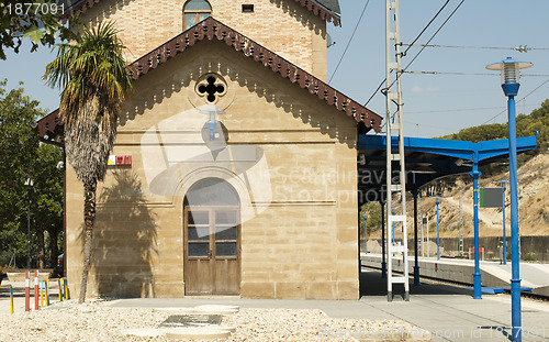 Image of Ancient-style railway station